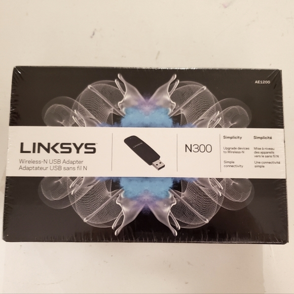 NIB Linksys AE1200 N300 Wireless USB Adapter - Picture 1 of 4